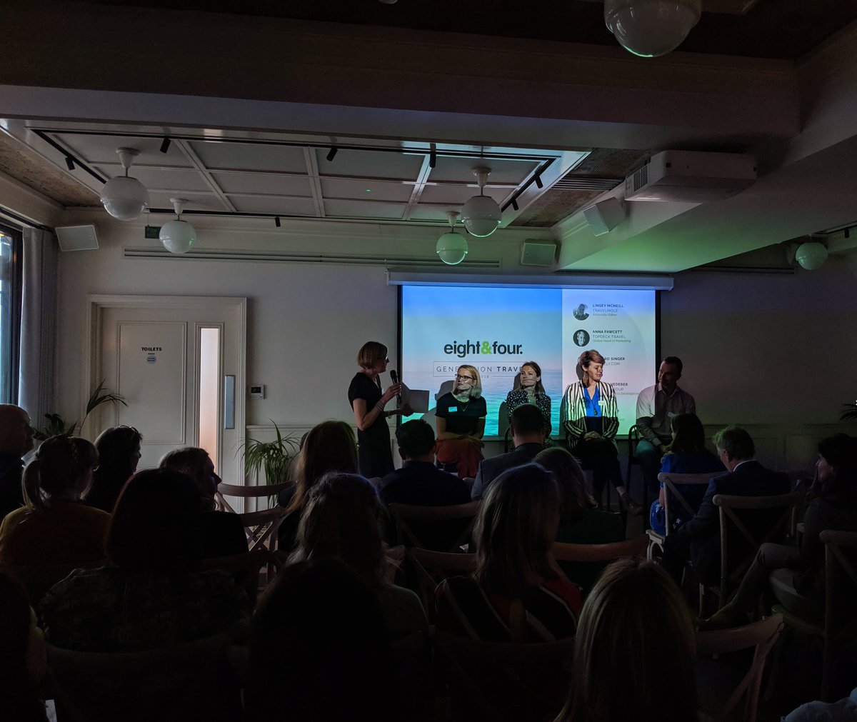 eightandfour's tweet photo. Our panel are all set for this evening's discussion on the UK's changing travel attitudes and behaviours. #GenerationTravel https://t.co/Nk5TteVDWt