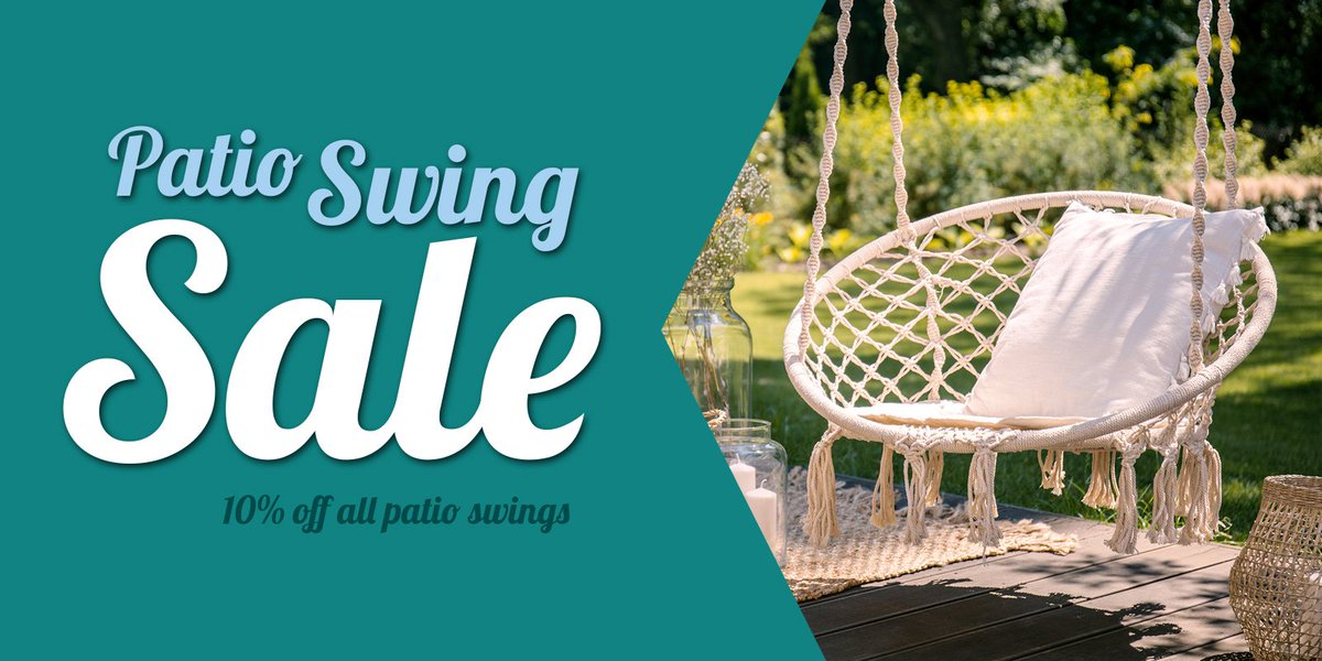 loungedecorplus's tweet photo. #Swing into #LoungeDecorPlus and #save 10% on all #PatioSwings! So many swings. So little time. 2 days only!
https://t.co/BRMwZFIXNZ https://t.co/c6fqMYD9yV