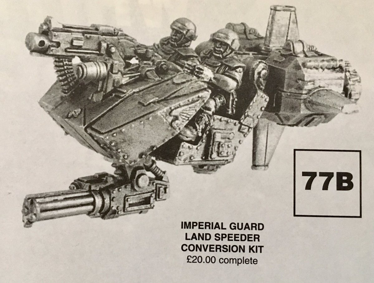 fuljason's tweet photo. Troll Magazine Mid-Late 1990’s ImperialGuard #AstraMilitatum Land Speeder

#Oldhammer
#Middlehammer
#GamesWorkshop
#CitadelMiniatures
#RedEra
#RogueTrader
#Warhammer40000
#W40K https://t.co/H2BwREfw0L