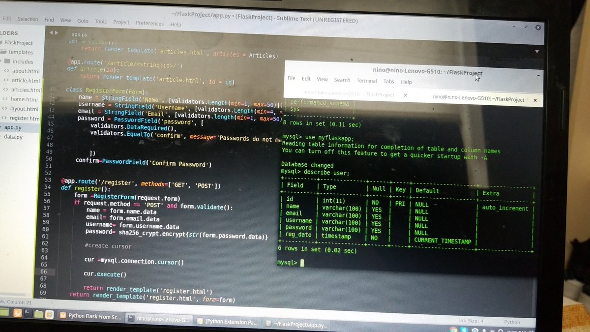 MrIbomo's tweet image. Developing my final project using python&apos;s flask framework. #100DaysofCode #Python #flaskprojects