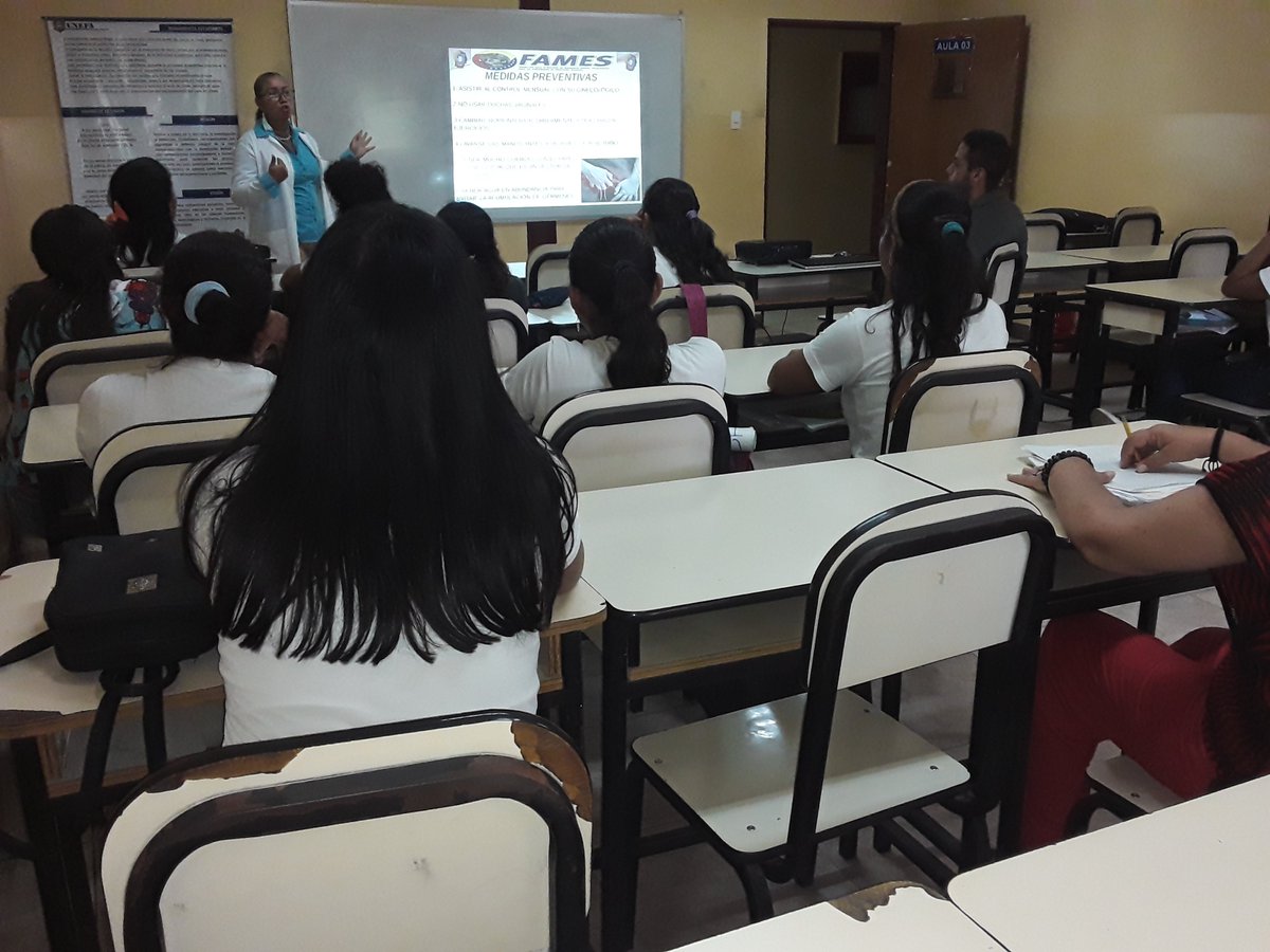 GCNucleoSucre's tweet photo. Coord. de FAMES y @Asobiesregiono1 @GCNucleoSucre ofrecieron Charla sobre las Enfermedades vaginales más frecuentes, dirigida a los estudiantes del 1er semestre de la carrera en Educ. Integral, con la finalidad de prevenir riesgos que pudieran causar traumatismo vaginal. Hoy #5J https://t.co/8FWuCgoqCH