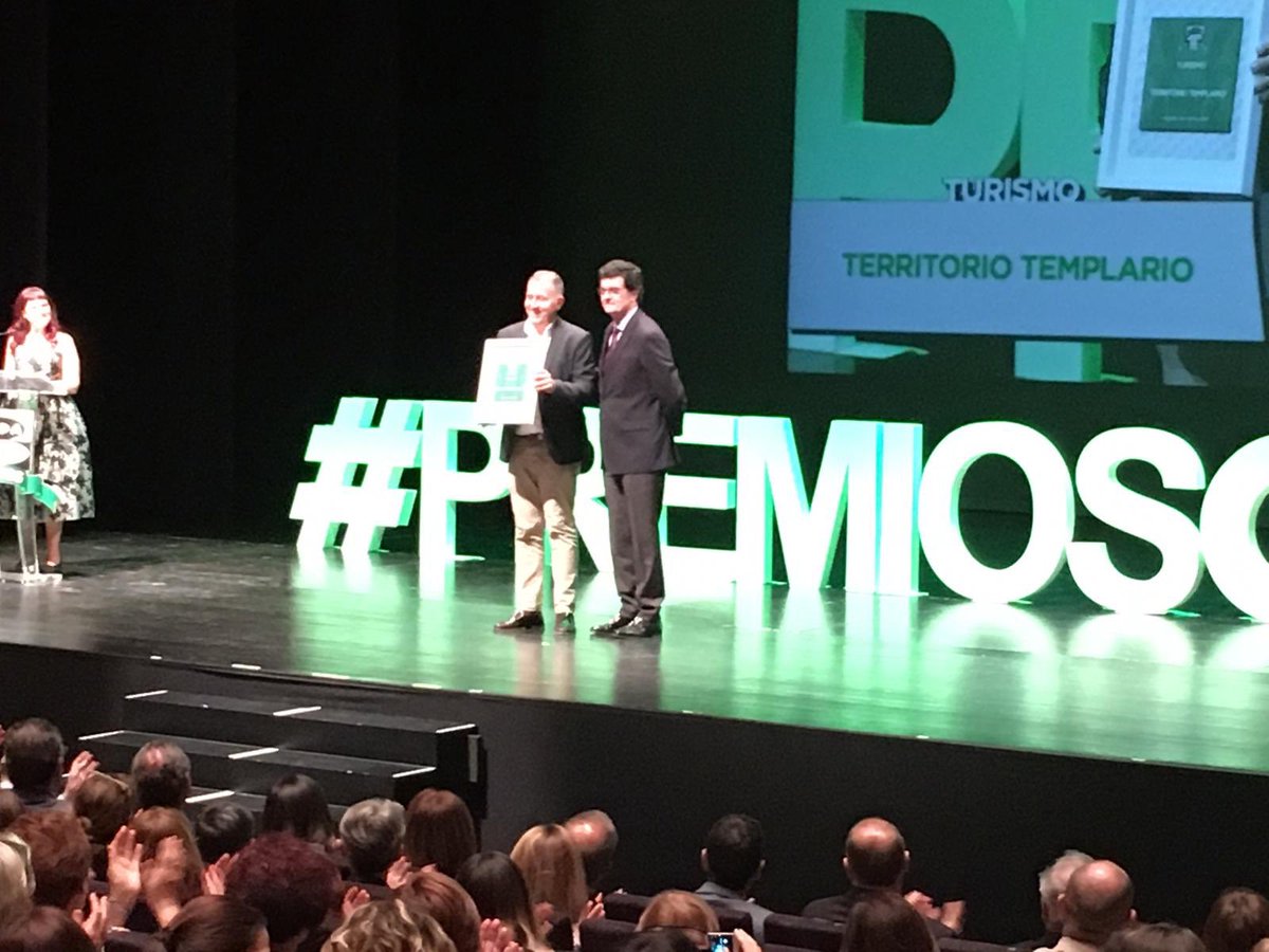 #TerritorioTemplario <a href="/dipcas/">Diputació de Castelló</a> premiado en los #PremiosOCR en la categoría de Turismo 👏 ¡muchas gracias!