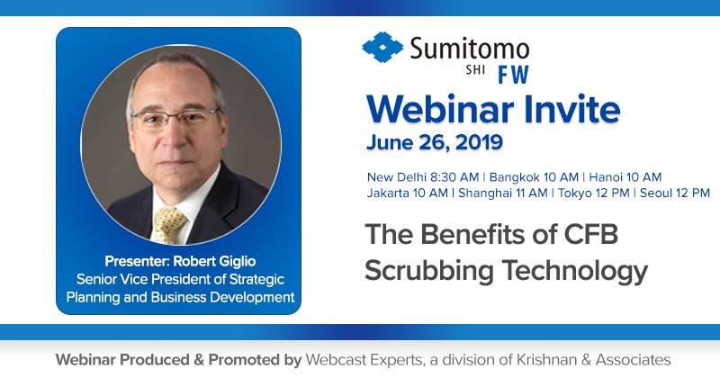 SumitomoSHIFW's tweet photo. Join us for a free webinar presented by SFW's Robert Giglio on the benefits of CFB scrubbing technology. Click here to register:  https://t.co/DzZ852zZZE
#coal #CFBC #boilers #powerplants #CFB #circulatingfluidizedbed #circulatingfluidisedbed #fuelflexibility #CFBboiler https://t.co/e4Ryfsos3Y