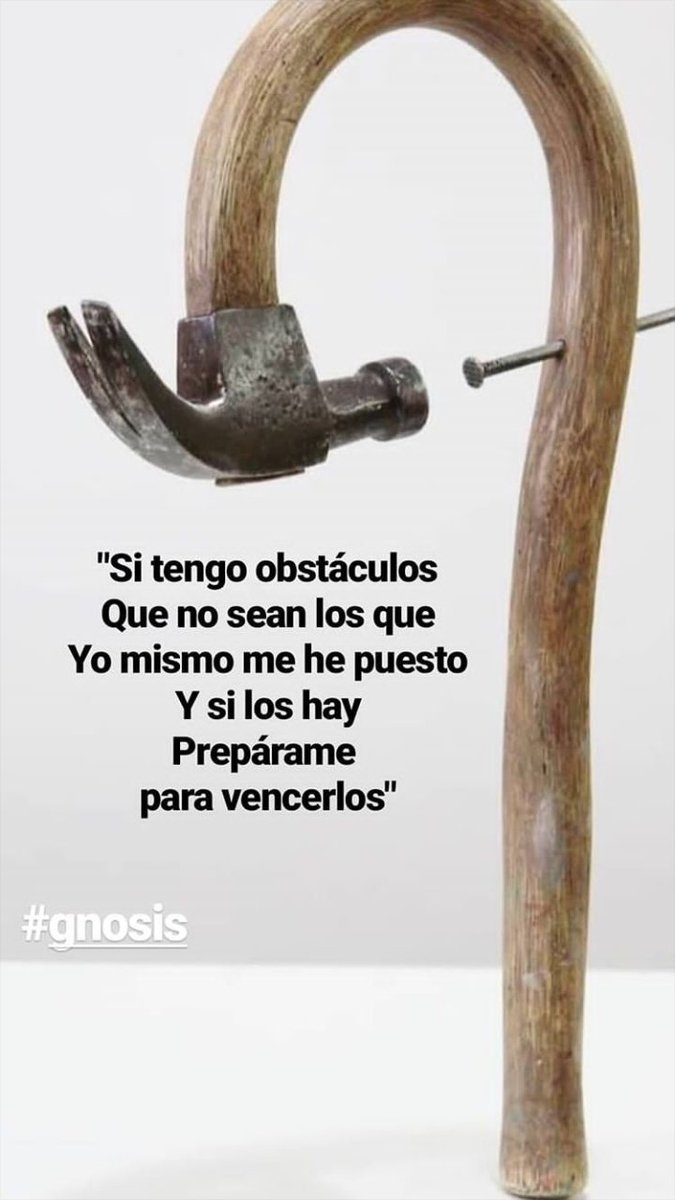 SaberEsoterico's tweet image. "Si tengo obstáculos, que no sean los que yo mismo me he puesto;
Y si los hay, preparame para vencerlos".

@GnosisArgentina 
#VMLD