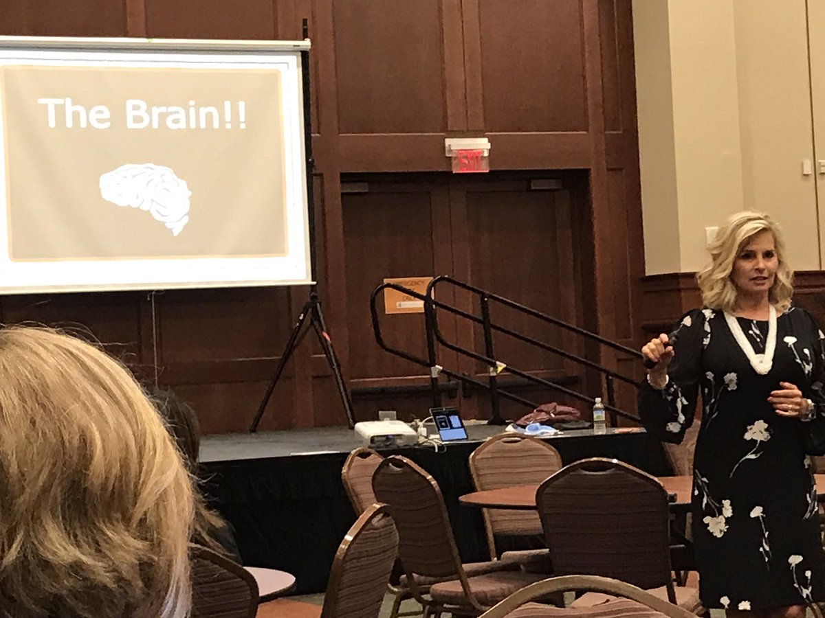 JamieDPetty's tweet photo. Great brain brain-powered learning session from @LaVonnaRoth!! Can’t wait to apply these strategies! #wearehamilton #tams2019 https://t.co/dRyIAix69s