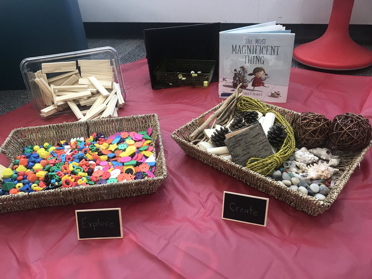 49thTeachers's tweet photo. New blog post! @PeelSchools Teacher–Librarian Allison Hall explores a new initiative for her school library: #looseparts. Allowing students to play with different materials &amp; use them to explore #literacy, #numeracy, &amp; #art, with #picturebooks as prompts.

https://t.co/W8Wgrf1UkG https://t.co/QcOTBbVyYt