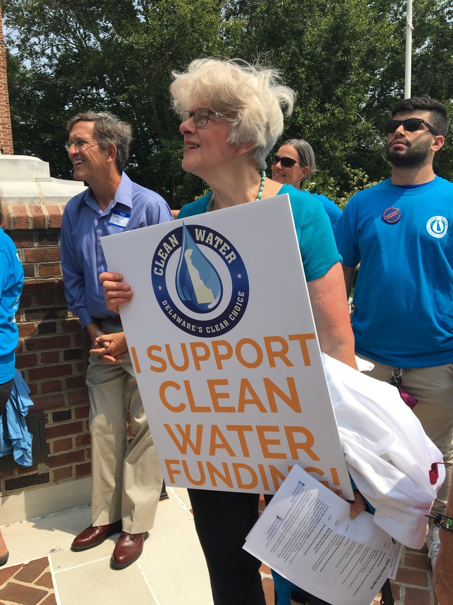 DelawareEstuary's tweet photo. On June 5, PDE was in Dover, Delaware for the Clean Water Rally with @CleanH20DE . Water Warriors talked to lawmakers about support for long-term dedicated funding for clean water. #CleanWaterDE https://t.co/s1aYKMAEML