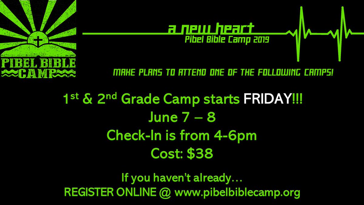 1st &amp; 2nd Grade camp happening this weekend!
