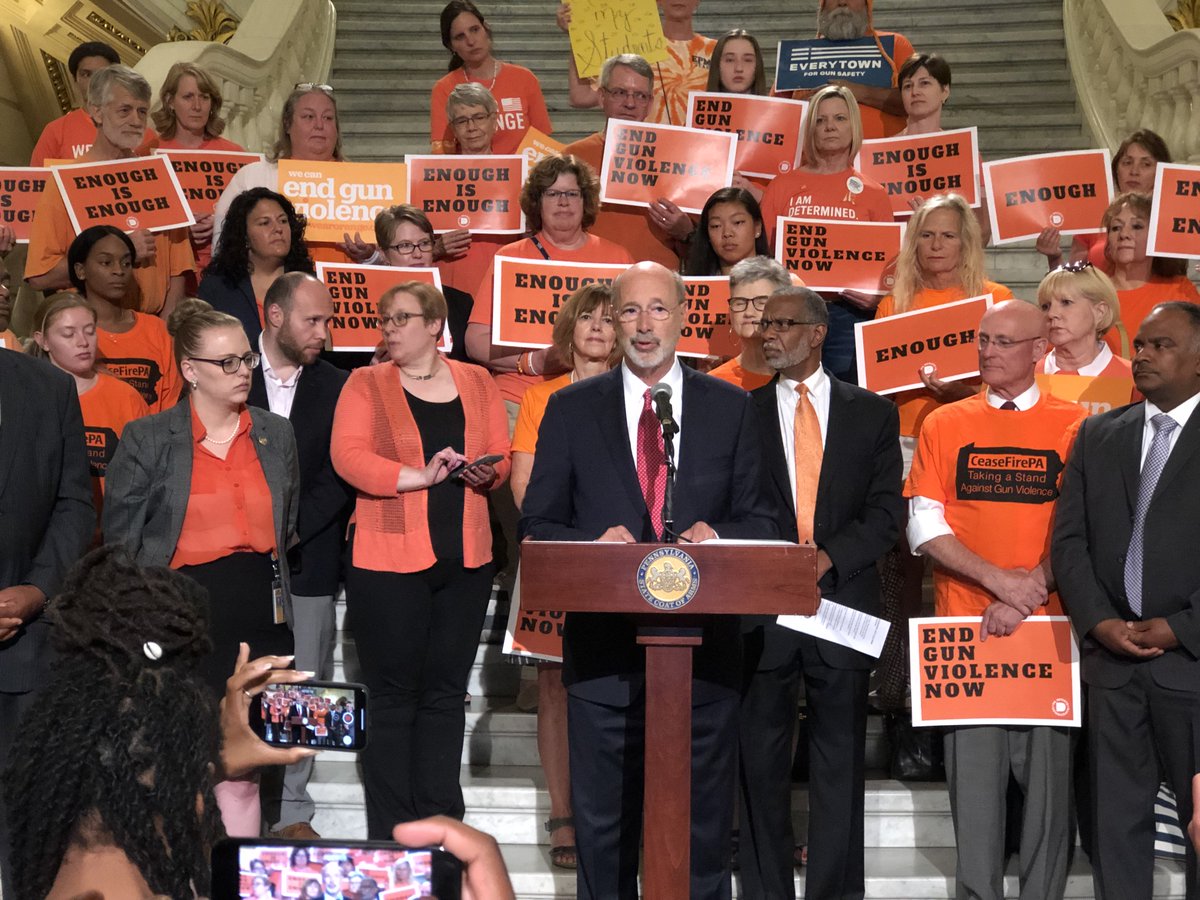 GovernorShapiro's tweet photo. We’ve made progress to end gun violence in Pennsylvania.
Last year, we passed #Act79 — the first law in Pennsylvania to keep guns away from dangerous abusers. And I’m proud of the work the @PaLegis has done to move gun violence reduction bills.
But this is just a start. https://t.co/qPFsIKpeHk