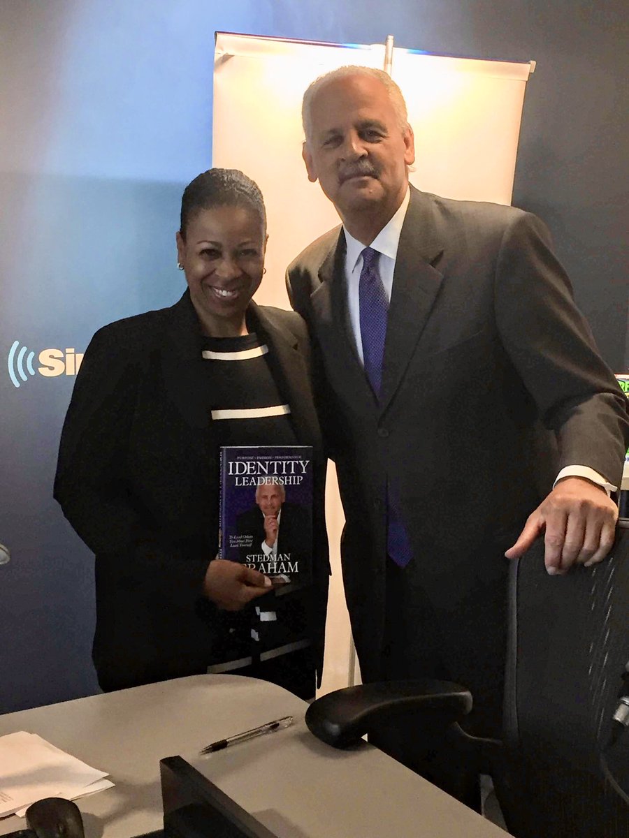 Stopped by to talk #IdentityLeadership with best-selling author and radio talk-show host @karenhunter.