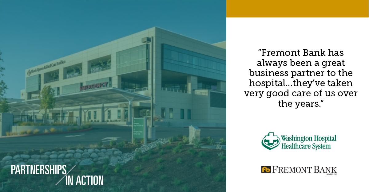 .@WashingtonHosp and Fremont Bank are improving healthcare in Fremont. Read about the commitment we’re making to our community’s health with our #PartnershipsInAction program.

Learn more: fremontbank.com/about/partners…