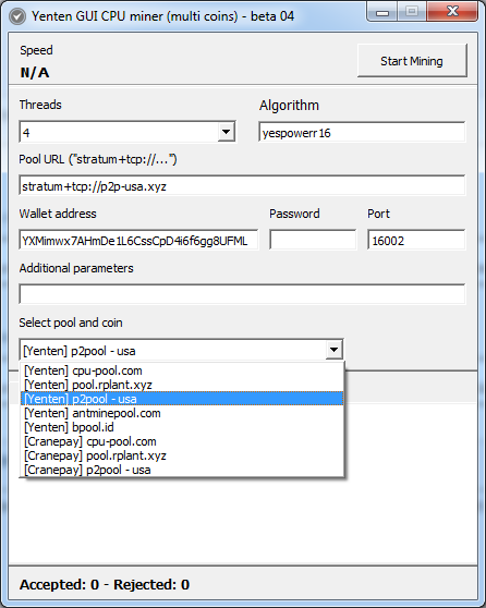 yentencoin's tweet photo. A new release of GUI miner - beta 04.
Yenten GUI CPU miner (multi coins)
*GUI miner for CPU coins*
Supported coins:
- Yenten
- Cranepay
https://t.co/atpeV0Ncgm
#YTN #YENTEN #CPUCOIN #CPUMINING #CRANEPAY #RPLANTPOOL #CPUPOOL #BPOOL #ANTMINEPOOL #GUIMINER #P2POOL https://t.co/LVlT6w6Gsn
