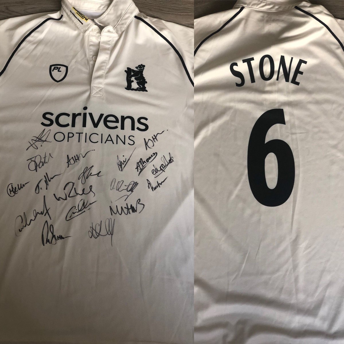 Thank you to @OllyStone2 who has kindly donated a signed @WarwickshireCCC shirt for our @CureLeukaemia Event on Saturday. This is the second time Olly has supported our events which is very much appreciated. #CLfamily #charity #auction #makeadifference