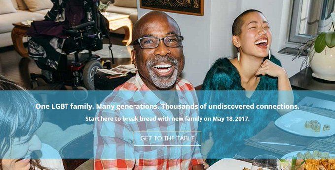 GensUnited's tweet photo. This LGBT Pride Month, we shout out #SAGEtable, an initiative that @sageusa & @AARP launched to build an #intergenerational LGBTQ community. Learn more at https://t.co/r6F2mqxGbs https://t.co/ATLr76FhjE