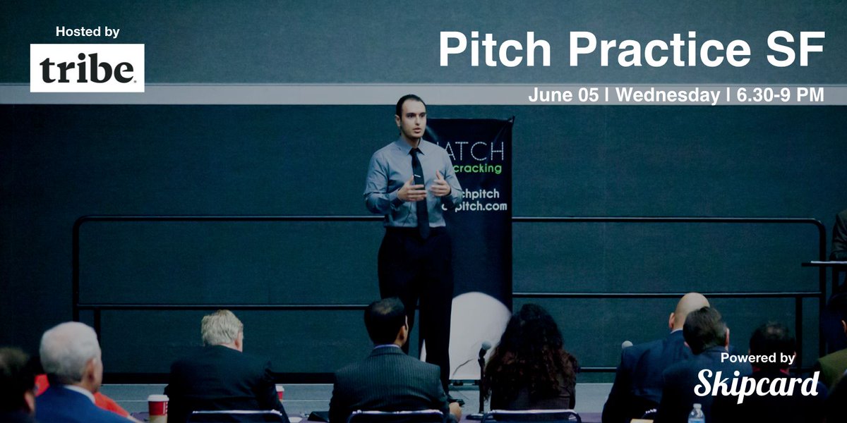 SkipcardEvents's tweet photo. Last chance! Join us TODAY for the Pitch Practice SF at Tribe Coliving! #SanFranciscoStartups #StartupFounders 
Register here: https://t.co/gOrpeuSE8w https://t.co/DS6oCZFnuU