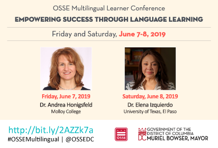 The #OSSEMultilingual Conference starts Friday! We can't wait to see you! Check out the program: bit.ly/2019Multilingu… #ELL #emergentbilingual #duallangage #ESL