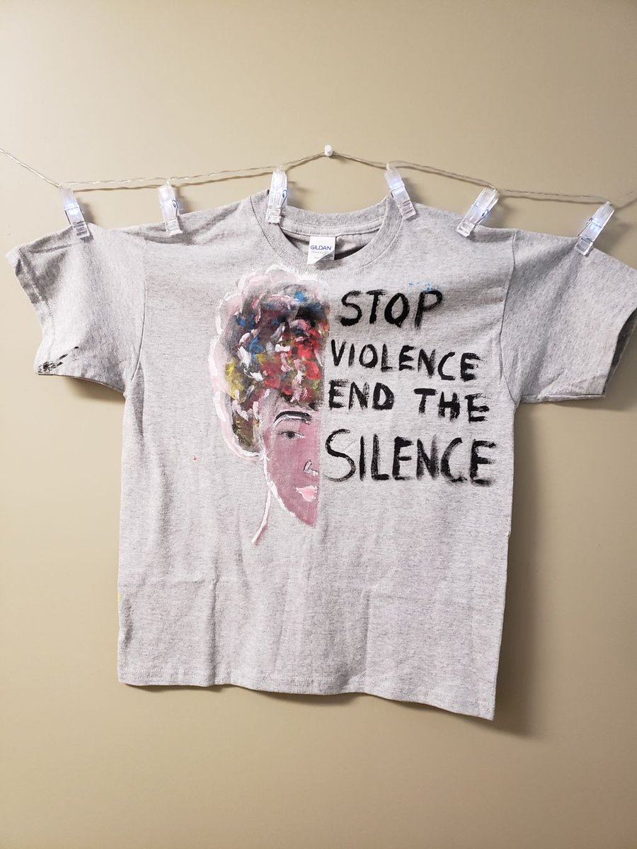 IntervalOttawa's tweet photo. Some more photos of the beautiful shirts that were designed by the women and children here at IHO as part of #clotheslineproject2019. #SAPM2019 https://t.co/IxLuZnHzId