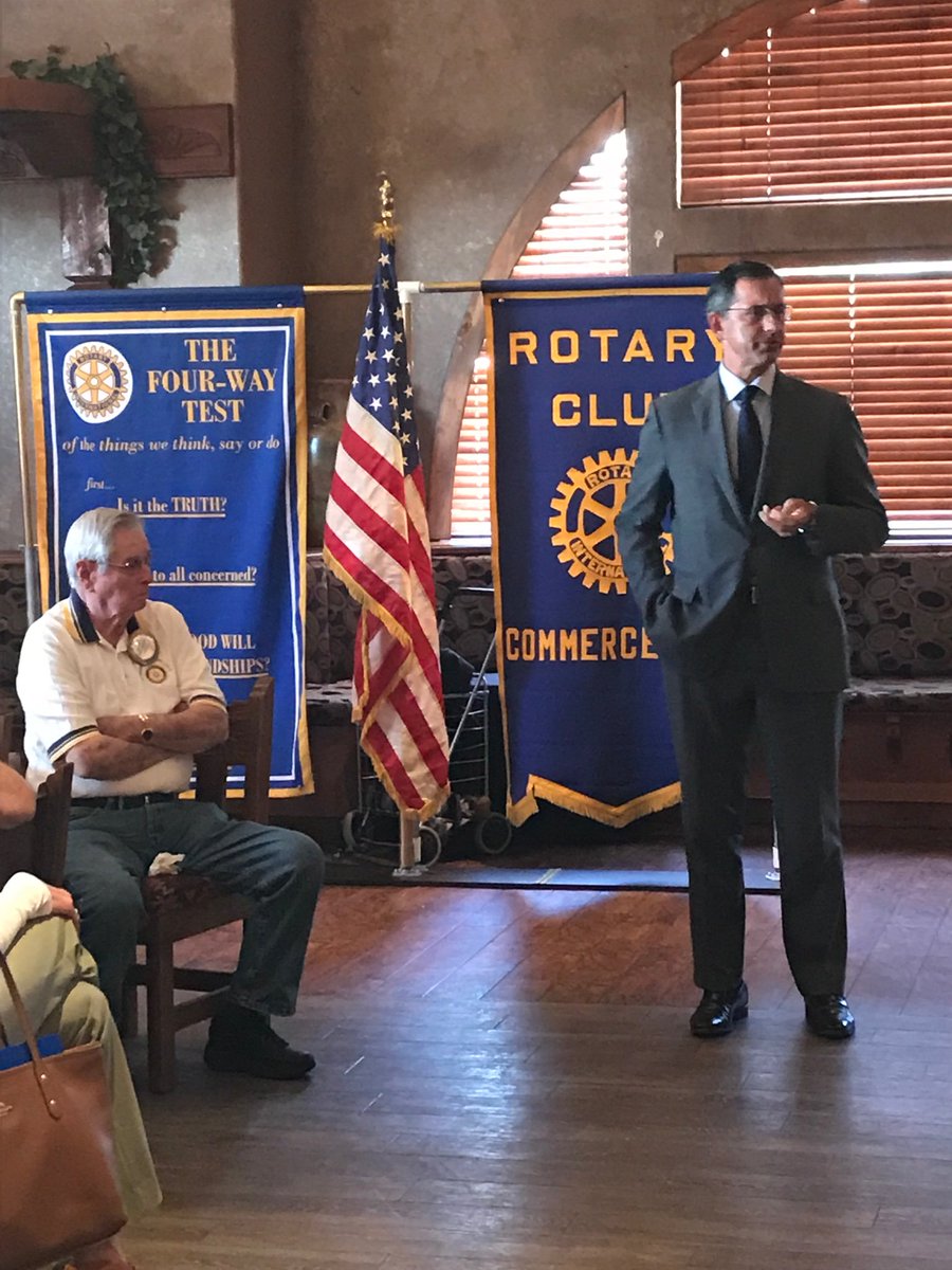adams14schools's tweet image. #Adams14 MGT Consulting CEO Trey Traviesa presents to Commerce City Rotary about the role of lead partner (EMO)with Adams 14 Schools.