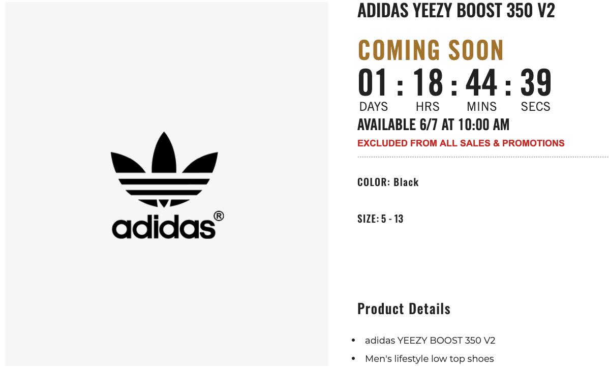 yeezy adidas countdown