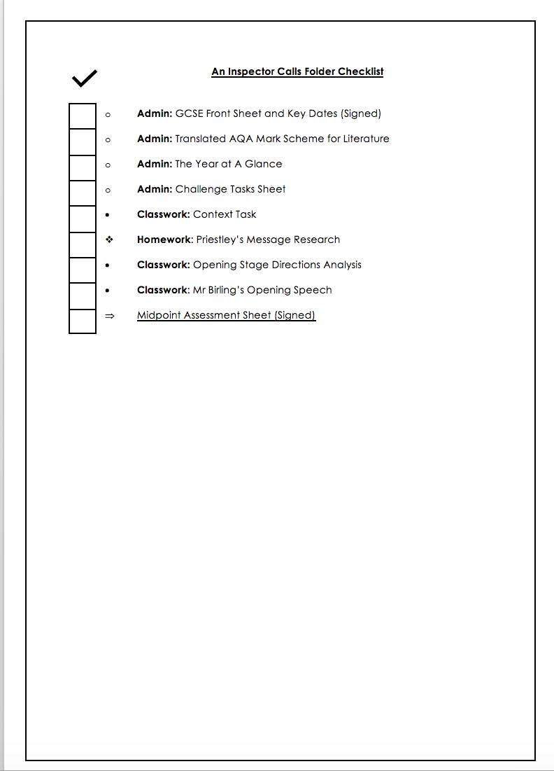 Thinking ahead to Sept as I've been inspired by a colleague of mine to use lever arch flies over exercise books at KS4. Been having a go at some organisational docs that the pupils could use. Quite like the look of them but just wondering if anyone else has opted for folders?