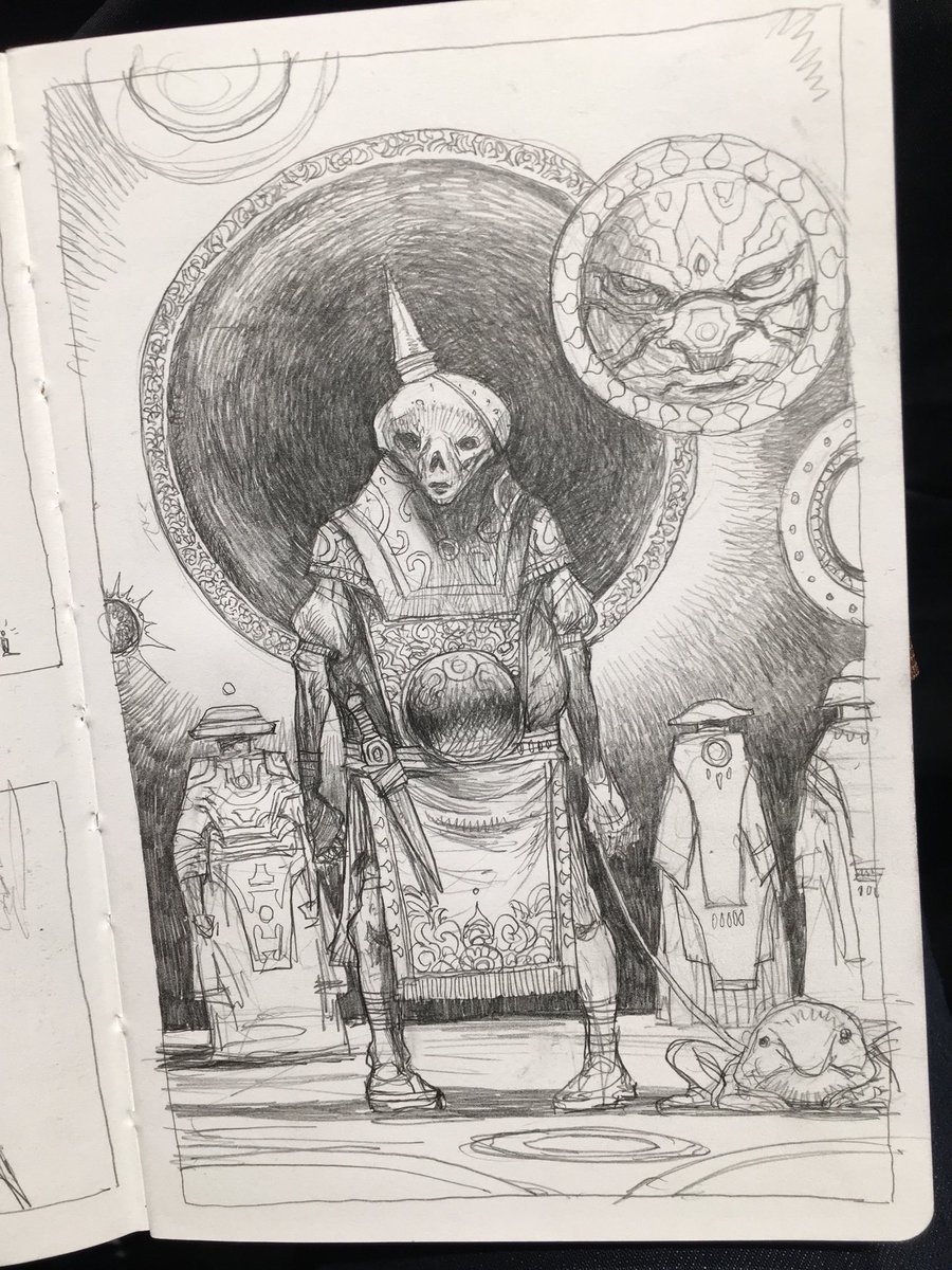 His sketches are also a feast for the eyes... 