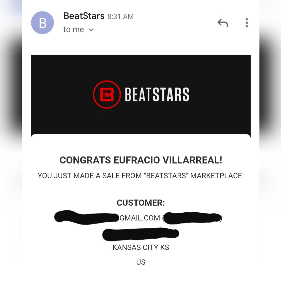 itsTechBeatz's tweet photo. Made My First Sale this Morning 🙏🔥 @BeatStars More Beats OTW 🙏😎 https://t.co/K3KttozVEo