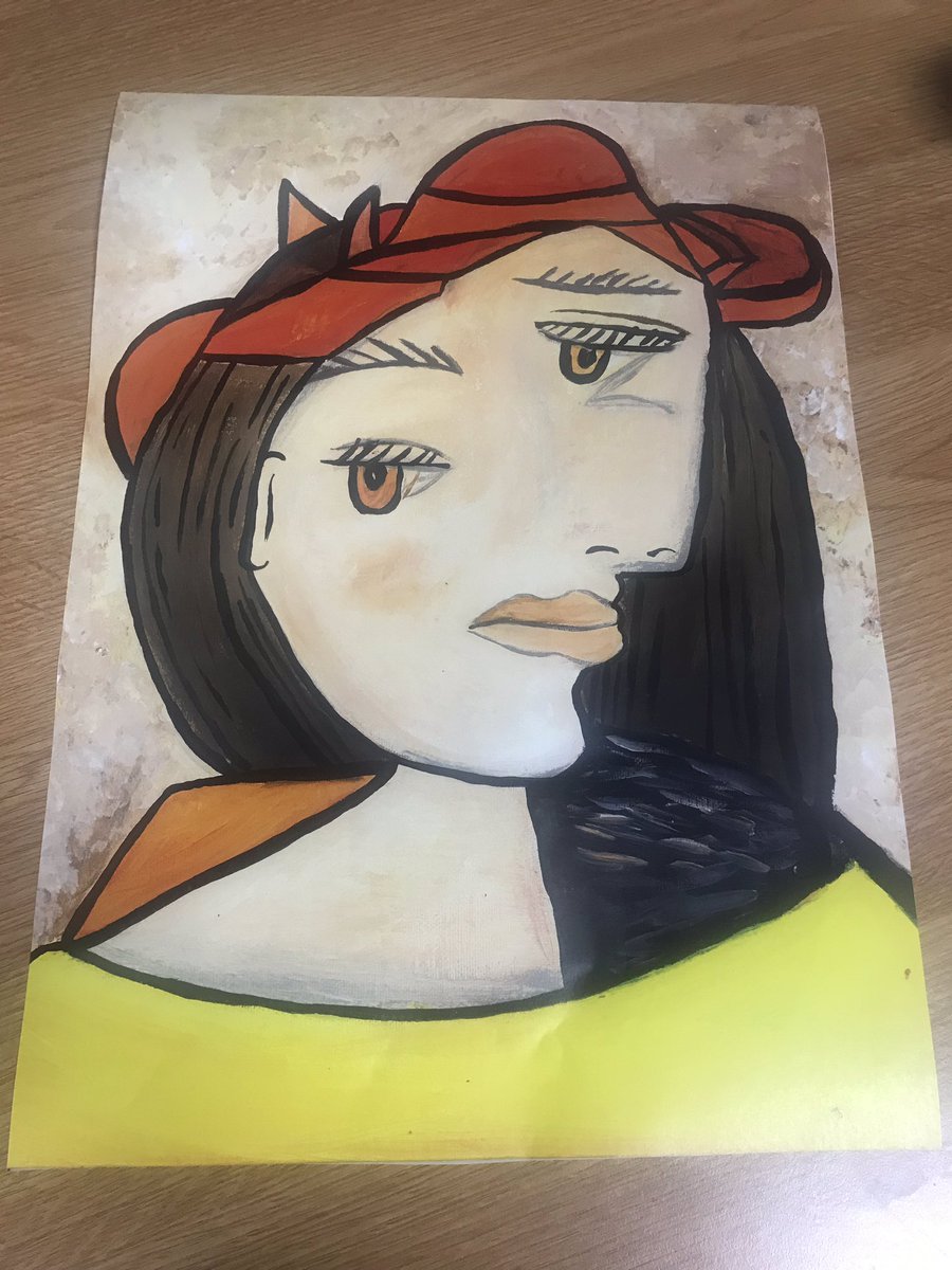 Love this beautiful Picasso style painting by Jack. It will find a place on the walk in my office. #lovetbap <a href="/tbap_unity/">TBAP Unity Academy</a>