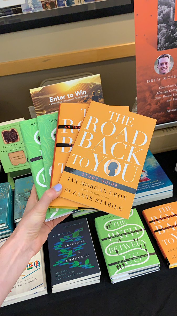 ivpress's tweet photo. Our first winner for the #ACSD19 #Enneagram book bundle is @kjhargrave13! Come pick up your books! @ACSDOrg @WheatonCollege https://t.co/MOn8FBNicg