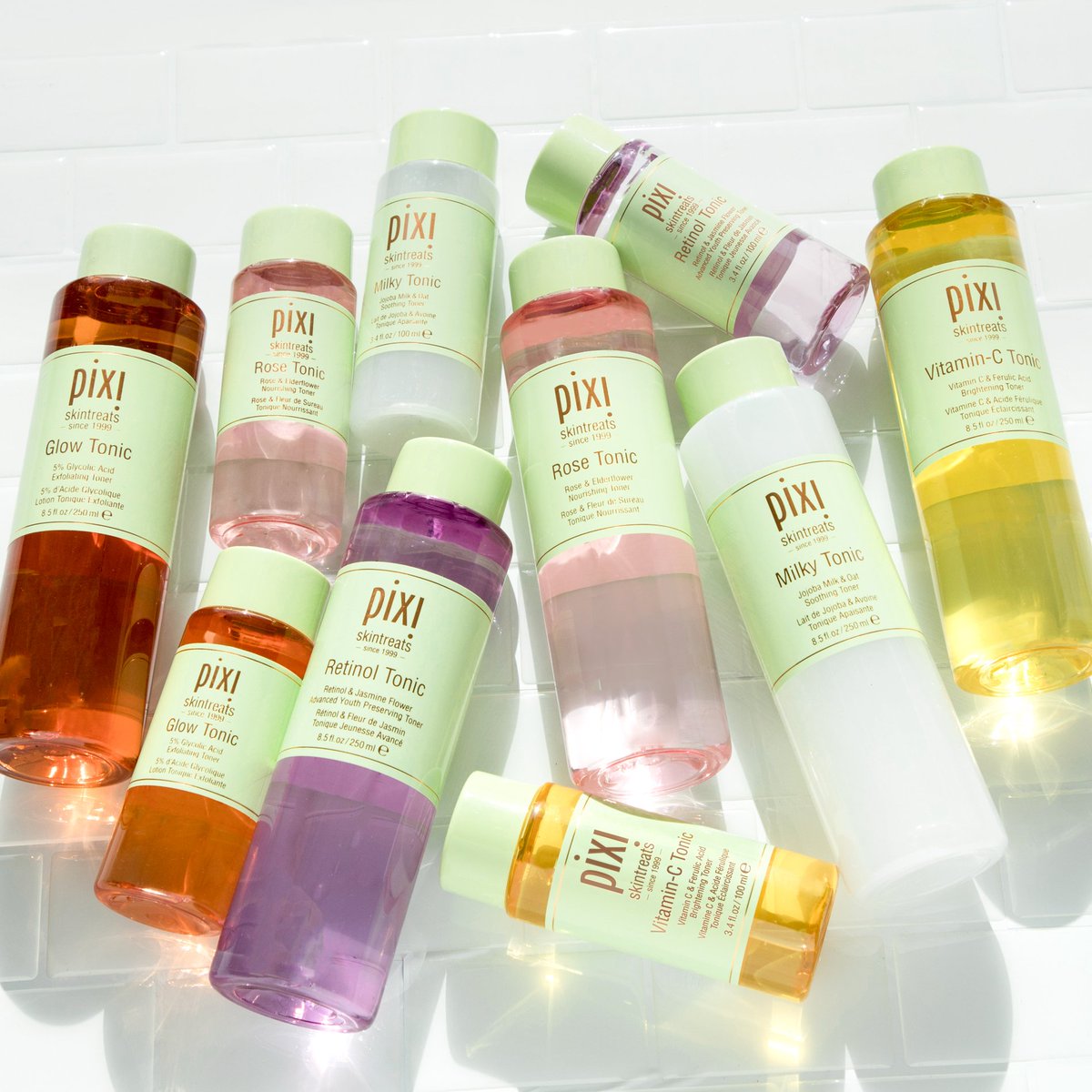 PIXIBeauty's tweet photo. Enjoy #MultiToning with our go-to Tonics in their 100ml & 250ml sizes! #PixiBeauty #Skincare
https://t.co/3Qfh9swZT5 https://t.co/zsGpvz6e1G