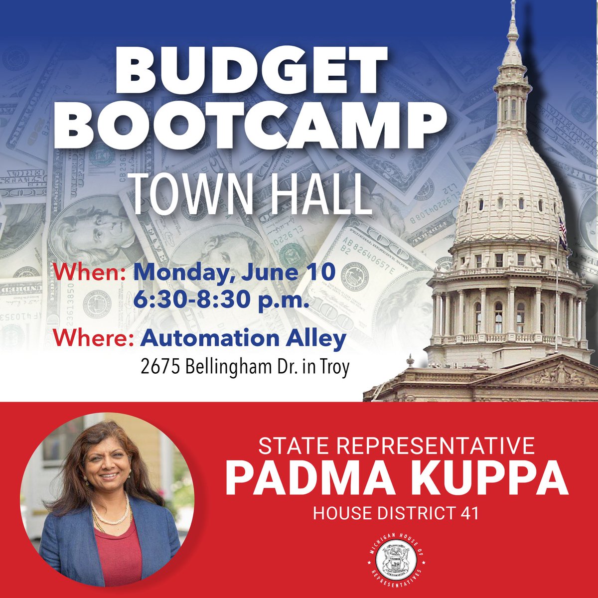 PadmaKuppaMI41's tweet image. 5 days away! Let’s not play shell games: we need a budget that reflects our values and funds our priorities. #fundmischools #savemicity #fiscalresponsibility