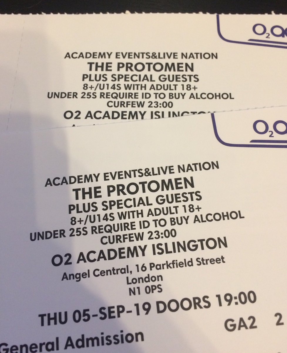 WehingSounds's tweet image. Got my #protomen tickets in the mail today🤘