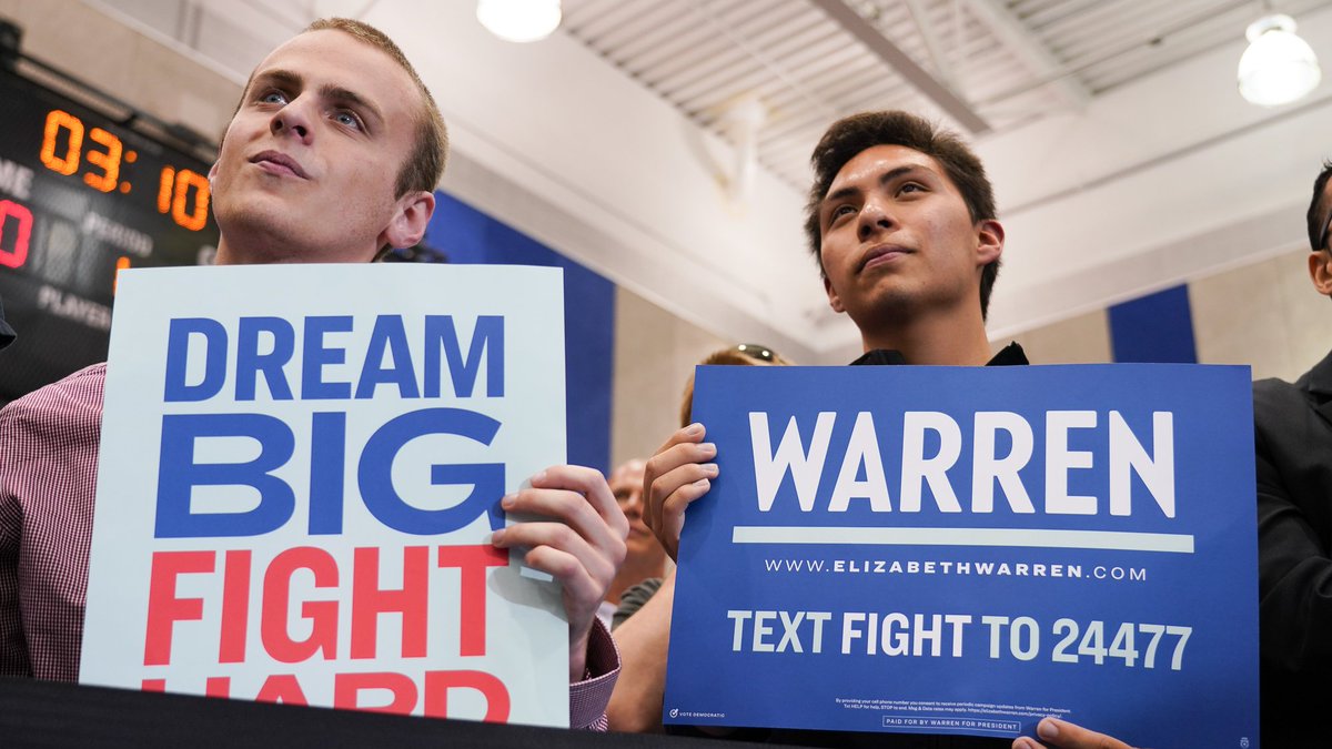 Elizabeth Warren tweet media