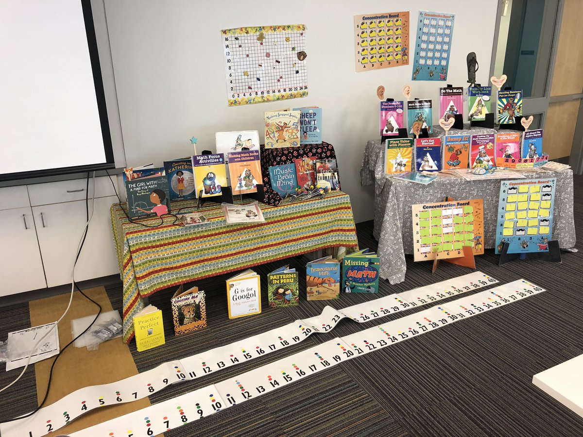 SharonSuriano's tweet photo. Get ready, @GahannaJeffersn elementary math teachers. Kim Sutton is back and ready for 2 days of intense fun and ideas to support #gjpsMath! @Creative_Math https://t.co/64PDk1zLTC