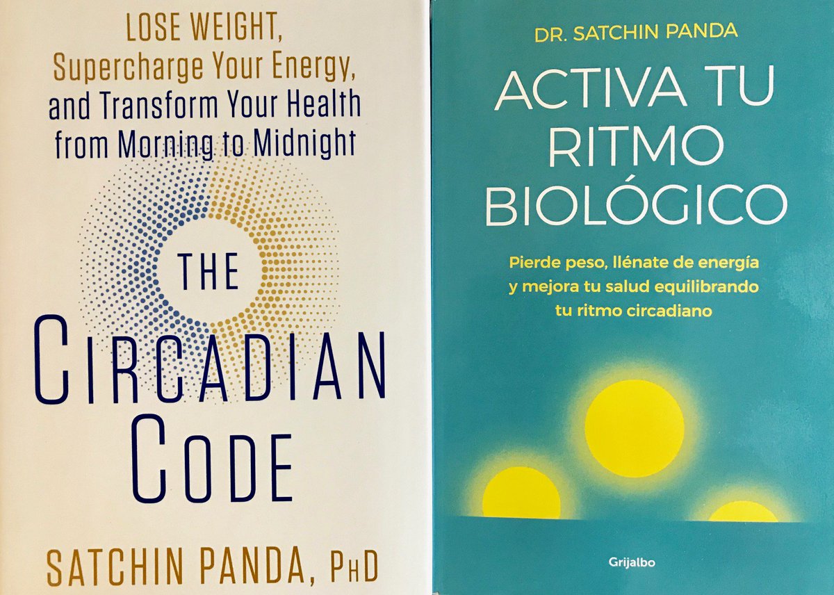 SatchinPanda's tweet photo. Happy to see Spanish translation of #theCircadianCode
https://t.co/uHa4T6EfBJ
https://t.co/E9GRPvLIbY https://t.co/Jt20Urc3mi
