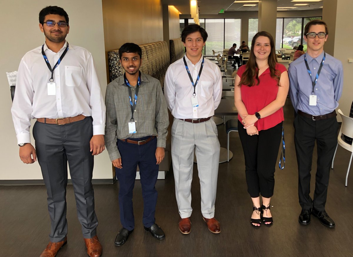 Join us in welcoming our 2019 corporate summer interns! Four of these interns will be working alongside our IT department while the fifth will be working in our actuarial department. Left to right: Ram Panda, Siddharth Sundar, Adam Ponce, Victoria Beutel and Griffin Jones.
