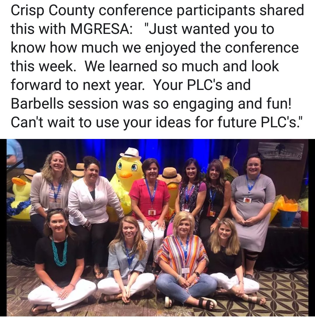 MGRESA #ICC2019 certainly helped us get our "ducks in a row!" Thank you for giving us such amazing feedback. Well done, Bonnie Tomberlin!