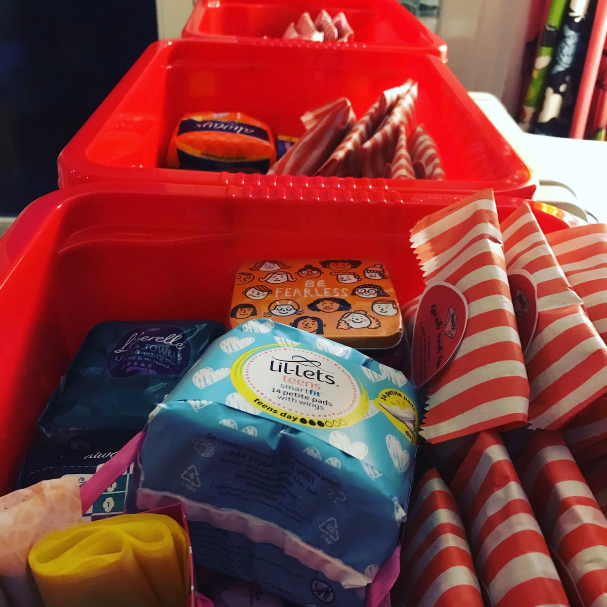 BoxDales's tweet image. Thanks to customers at Payne and Sons chemist in Wirksworth for stocking three boxes for @QEGS_SixthForm #redboxproject #EndPeriodPoverty #wirksworth @RedBoxProject