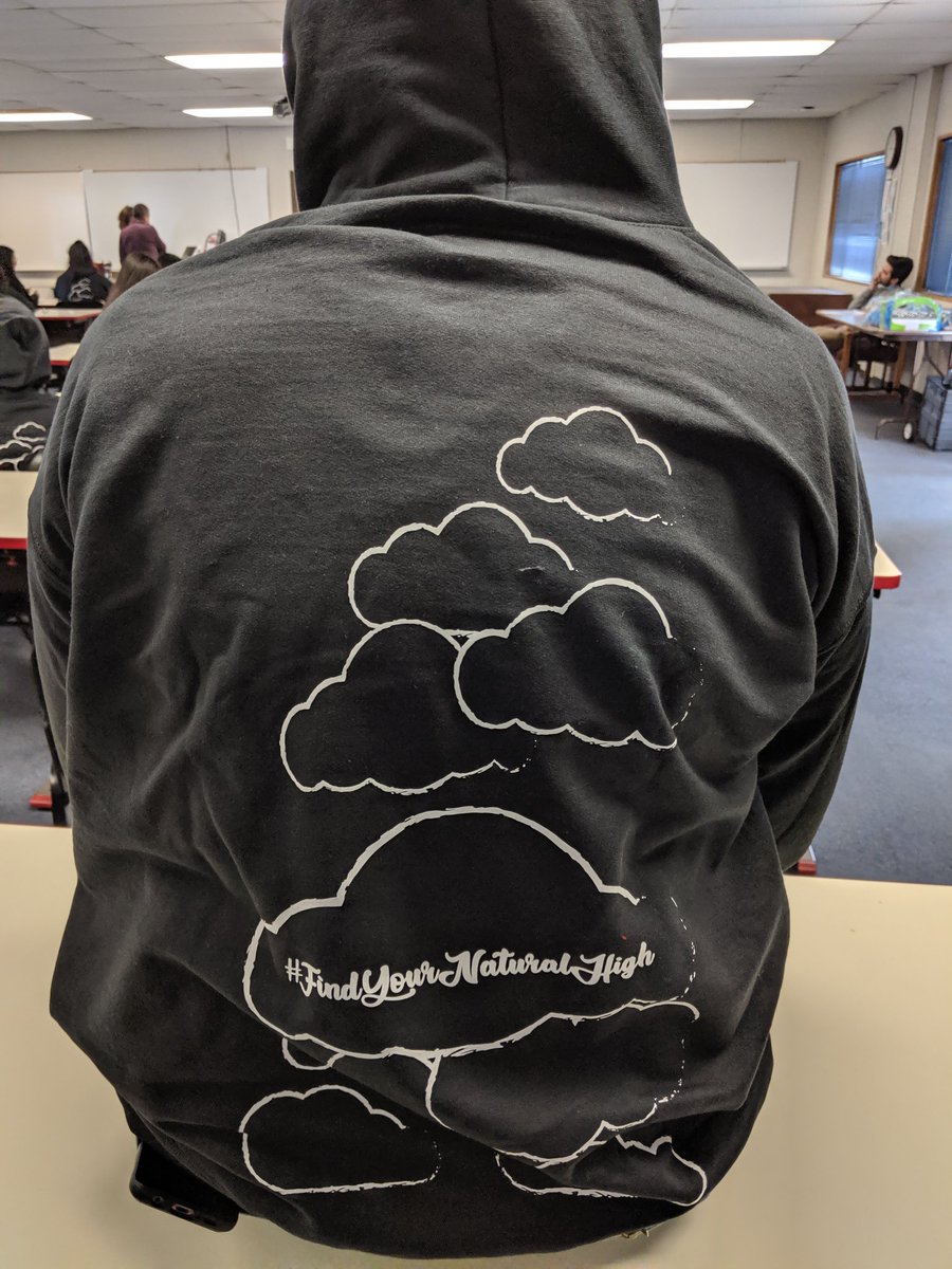 MrSorensen805's tweet photo. #OMCfamily students sharing their student project of designing a hoodie to discourage drug abuse and encourage you to #FindYourNaturalHigh https://t.co/RTm720ol8q