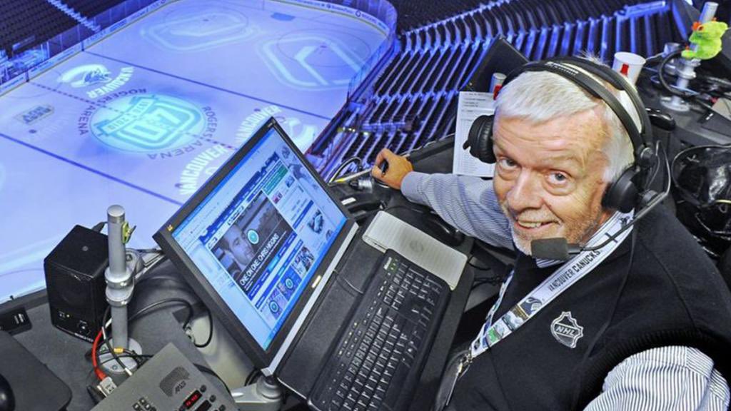 canucksalumni's tweet photo. Remembering our friend, and The Voice, John Ashbridge today...
Its been one year since you left us and we miss you every day
#CanucksAlumni 💙 https://t.co/9aW33PfrPv