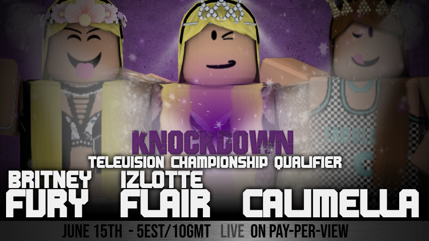WOW_Roblox's tweet photo. TELEVISION CHAMPIONSHIP QUALIFIER!
The Queen, @askaIade is set to do battle with two decorated women in #Calimella and @BritneyAllure! - Could one of these 3 women be the first ever Television Champion!? https://t.co/WPf7vsy6Qg