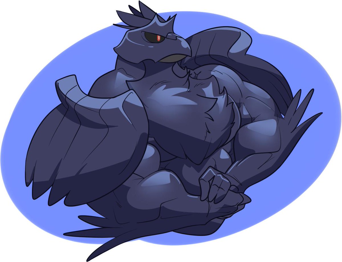 Corviknight is filled with Determination. 