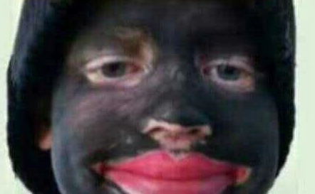 Sneakyfeeler's tweet photo. Dont you just hate it when you drop your face in charcoal? I'm pretty sure this kid didn't. https://t.co/IgDnpIYIK7