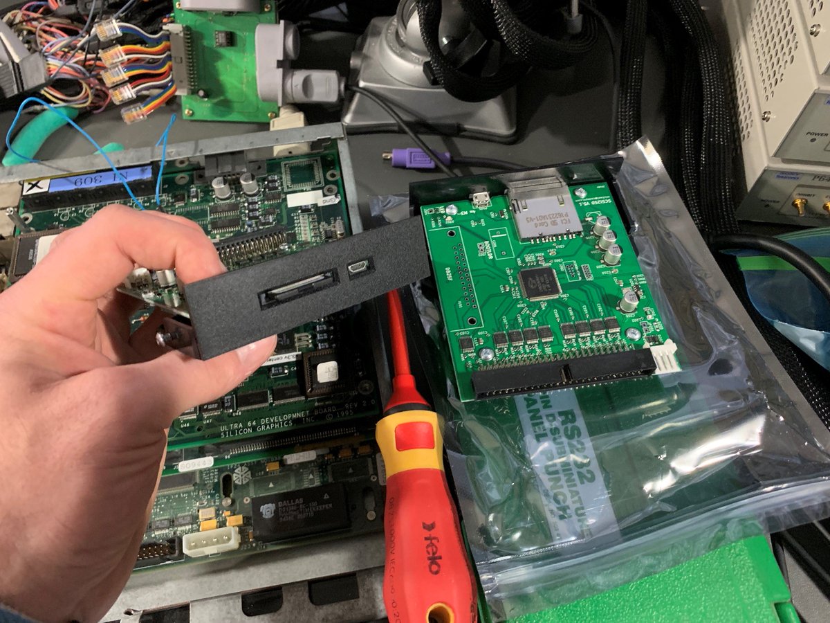 _BehindTheCode's tweet photo. Received x2 SCSI2SD adapter boards in the mail today. I'm using these to Backup a SCSI Barracuda drive as part of an SGI INDY machine used for N64 development. It has some unique Motion Capture software on it that was used to develop an N64 WWF and NBA game. #N64DEV #N64 #64Drive https://t.co/FXluWBILHb