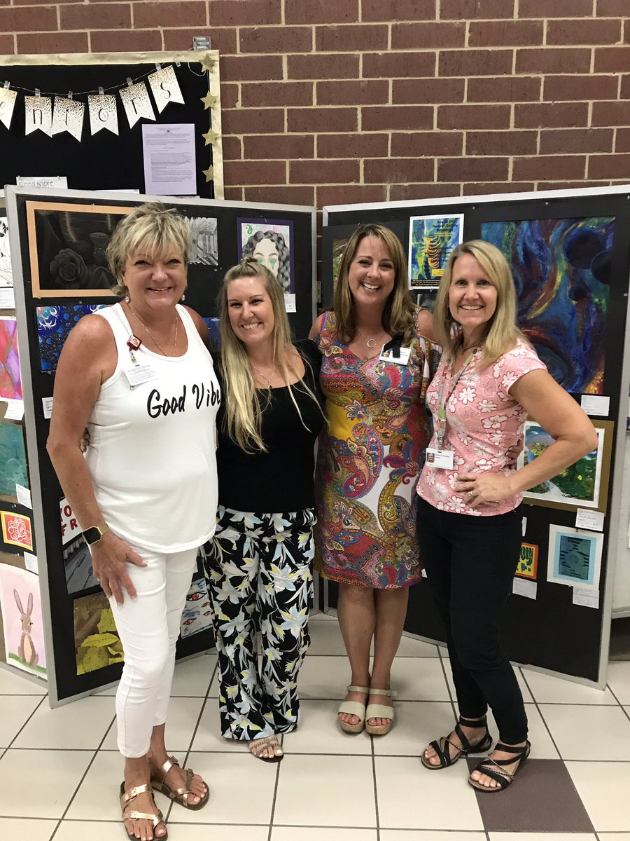 VBCPSVisualArt's tweet photo. Tallwood HS art show &amp; collaboration with art students from Tallwood ES! High School students made monsters from elementary drawings!! https://t.co/wbHOHus7Yf