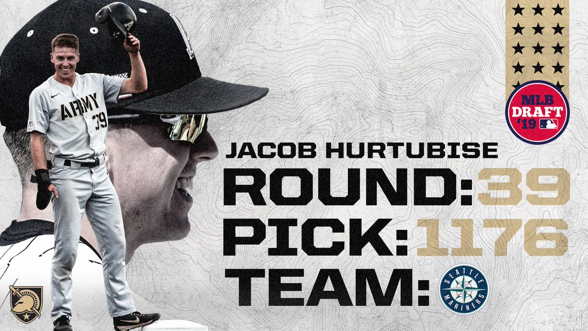 Army Baseball (@armywp_baseball) on Twitter photo Congratulations Bees🐝! 👏
Hurtubise becomes the first <a href="/GoArmyWestPoint/">ArmyWestPoint Sports</a> player since 2015 to be selected in the #MLBDraft
#GoArmy Congratulations Bees🐝! 👏
Hurtubise becomes the first <a href="/GoArmyWestPoint/">ArmyWestPoint Sports</a> player since 2015 to be selected in the #MLBDraft
#GoArmy