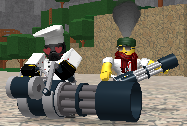 Bluethunder189 Blacklivesmatter On Twitter The Heavy Minigun Really Big And Heavy Only A Stronger Man Can Hold This Heavy Gun Robloxdev Roblox Rbxdev - roblox minigun
