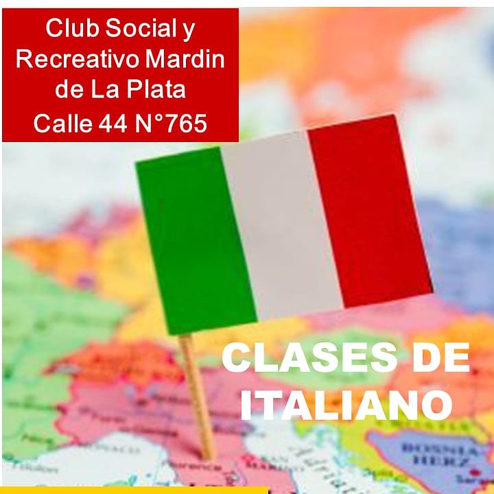 ClubMardin's tweet photo. Clases de ITALIANO. 44 entre 10y11 número 765. https://t.co/9M56SzTjdk