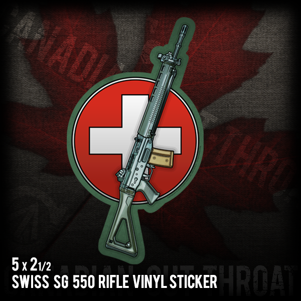 CdnCutThroat's tweet photo. In “honour” of the new Bill C-71 coming into play, we’ve rushed through new ‘protest’ vinyl vehicle decals of the CZ-858 / SG 550. #notoc71 #billblairsentme #gunsofcanada #canadianguns   #nototrudeau #trudeaumustgo #canadiangunnutz  #canadiangunguy #canadaguns #allthysonscommand https://t.co/hpVnZr9Vtt
