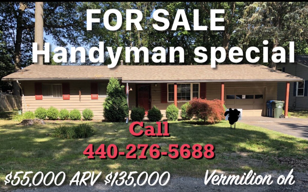 For sale Handyman Special, Vermilion,Oh Call us today at- 440-276-6588
.
.
#HandymanSpecial #Handyman #sell #selling #sellhouse #Vermilion #VermilionOh #house #realestate #TJInvestmentTeam #TJInvestment #InvestmentTeam #Investments #estate