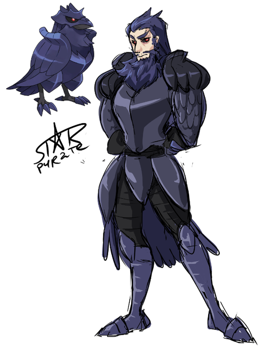 2019-06-06. Aaaaand Corviknight without his helmet because I'm hungry ...